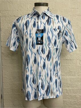 Salt Life Men's SLX Performance Short Sleeve Button-Down Shirt